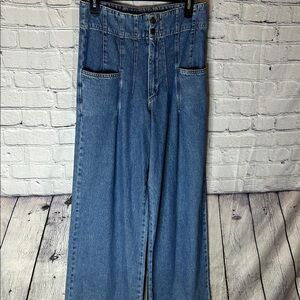 We The Free flare jeans high rise denim women’s distressed size US 28